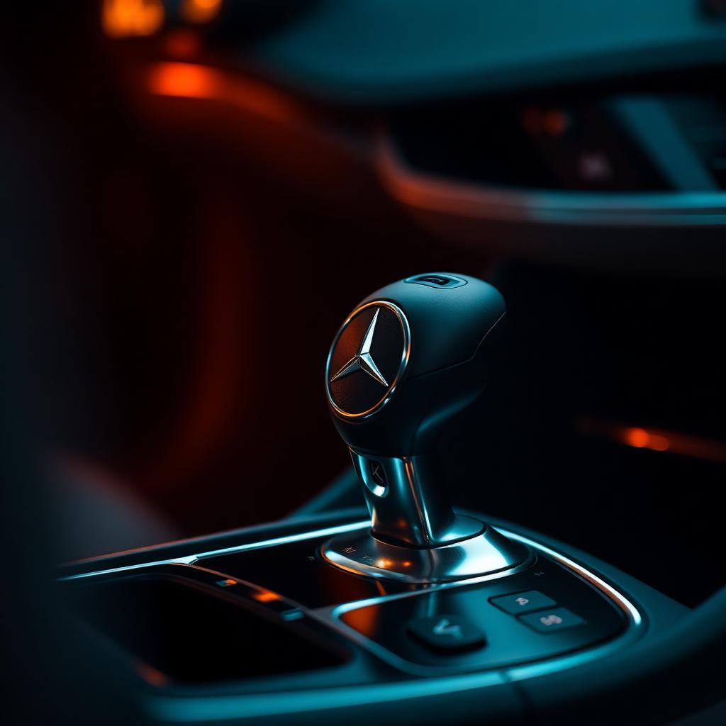 Alavanca de câmbio automático de uma Mercedes-Benz